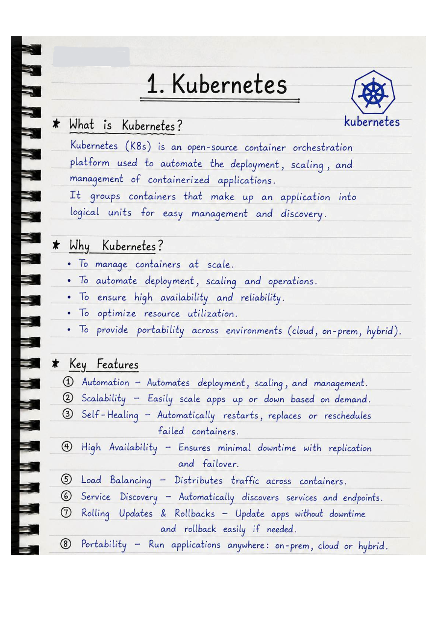Preview of kubernetes In-Depth Notes
